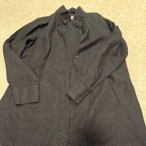 Flax Long Sleeve Linen Tunic Shirt - Like New Size Small